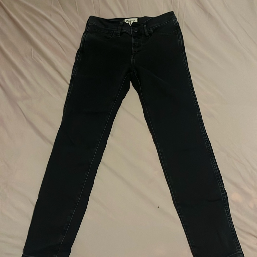 Madewell black denim 10” high-rise skinny size 27